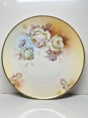 Antique Royal Rudolstadt Hand Painted Porcelain Decorative Plate Prussia Signed